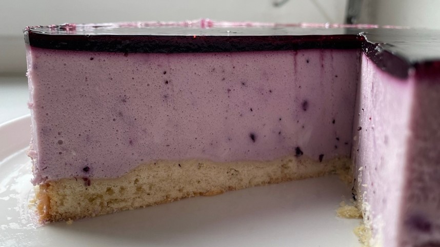 Торт «Черничный чизкейк» — изображение 2